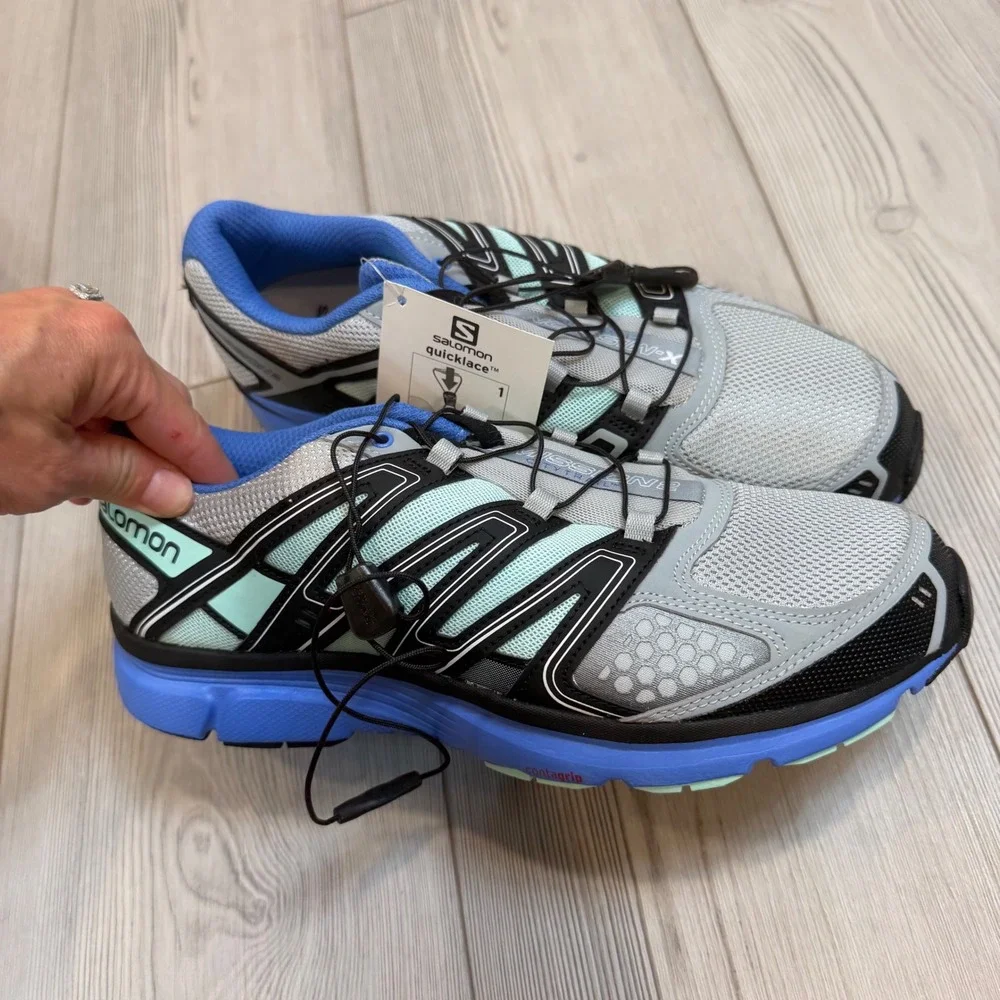 Salomon X-Mission 2 W Womens Trail Running Shoes Blue Grey L36948600 10.5 NEW